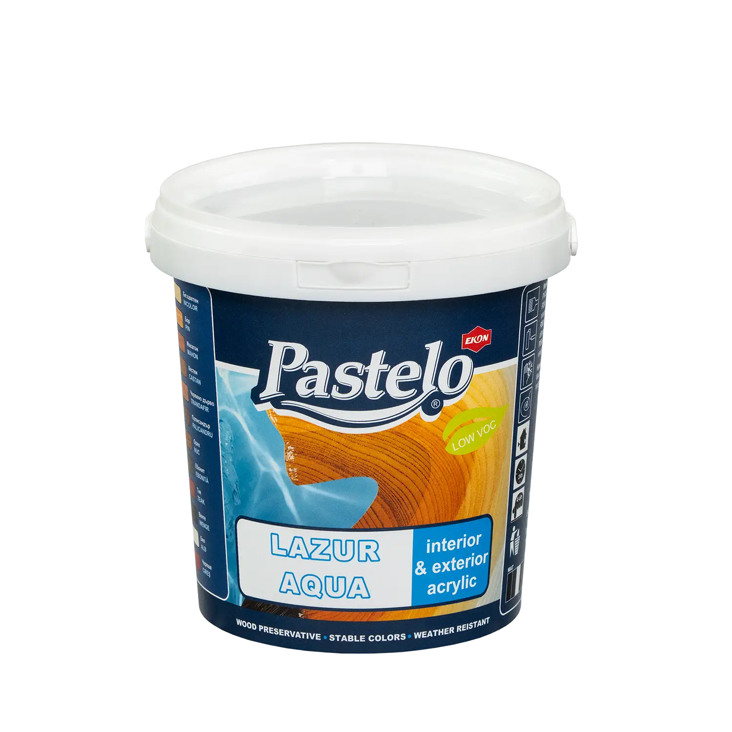 PASTELO Лазурен лак, водоразредим